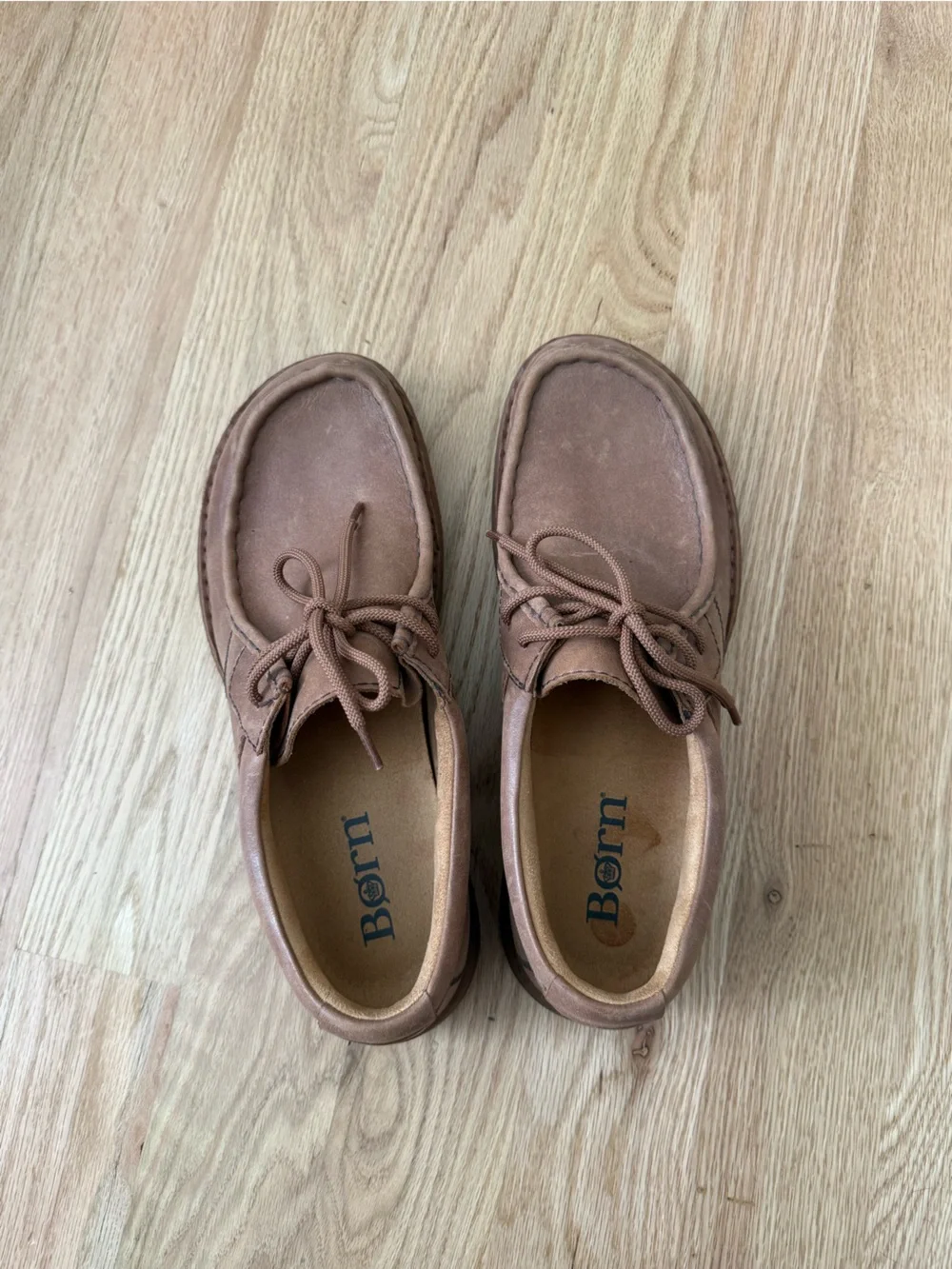 Born Samson Leather Brown Tan Oxford Men’s 11.5